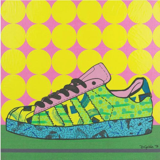 Superstar Grön Rosa Blå | Canvas