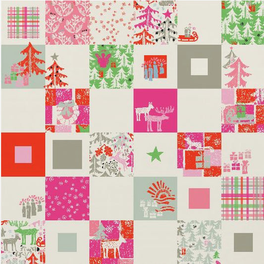 Julvinter patchworkmönster | Poster
