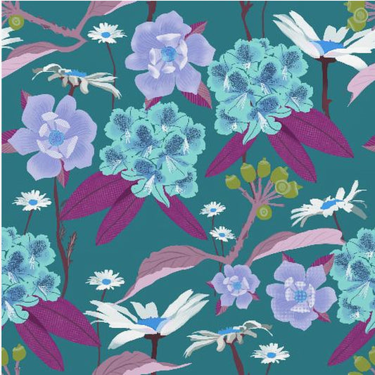 Rhododendron och prästkragar | Poster