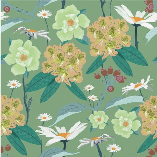 Rhododendron och prästkragar | Poster