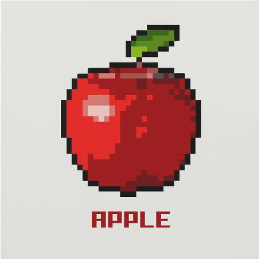 Pixel Fruit - Äpple | Poster